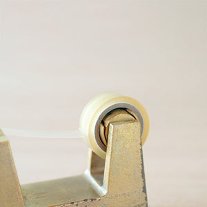 Close-up Brass Desktop Tape Dispenser Small - FUTAGAMI