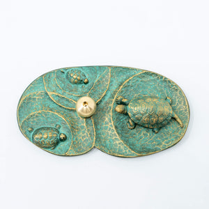 Brass Incense Stick Holder ‘Turtle’ - Shobido-Incense Holder-Shobido-santoku nyc