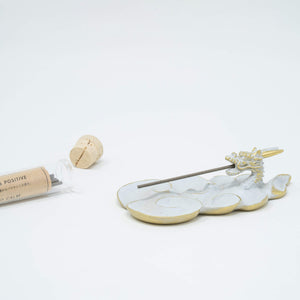 Brass Incense Stick Holder ‘Unryu’ - Shobido-Incense Holder-Shobido-santoku nyc