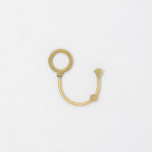 Brass Key Ring 'Shooting Star' Circle - FUTAGAMI-Key Ring-santoku nyc