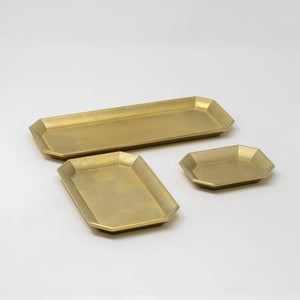 Brass Tray Large - FUTAGAMI-Trays + Catchalls-santoku nyc