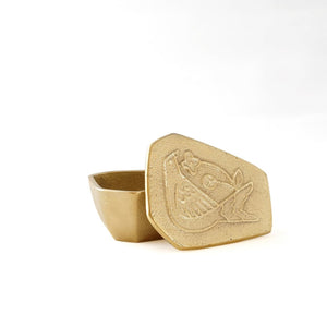 Natural Brass Trinket Box - CASTIN'-Trays + Catchalls-CASTIN'-santoku nyc