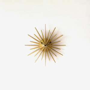 Brass Wall Clock 'Polestar' - FUTAGAMI