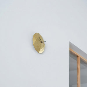 Brass Wall Clock 'Twinkle' - FUTAGAMI