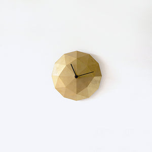 Brass Wall Clock 'Twinkle' - FUTAGAMI