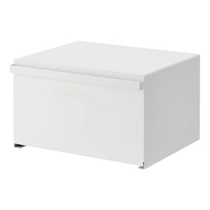 Bread Box - Two Styles - Steel-Bread Box-Yamazaki Home-Horizontal-White-santoku nyc
