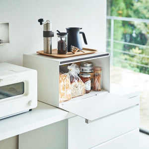 Bread Box - Two Styles - Steel-Bread Box-Yamazaki Home-santoku nyc