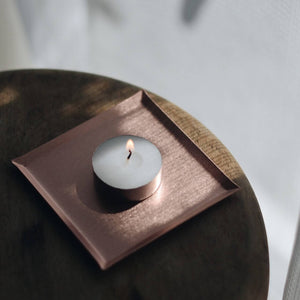 Matte Copper Square Tray - a.278-Home decor-a.278-santoku nyc