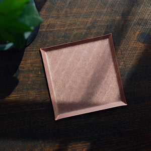 Matte Copper Square Tray - a.278-Home decor-a.278-2.9"-santoku nyc