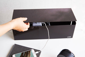 Cable Management Box-Cable Management-Yamazaki Home-santoku nyc