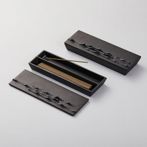 Cast Iron Incense Box with Lid - Chushin Kobo-Incense Holder-Chushin Kobo-santoku nyc