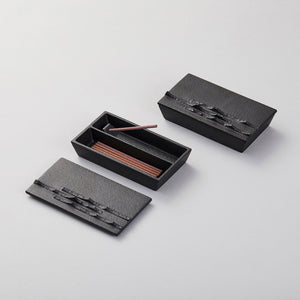 Cast Iron Incense Box with Lid - Chushin Kobo-Incense Holder-Chushin Kobo-santoku nyc