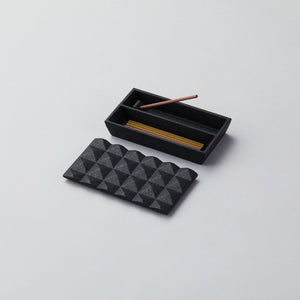 Cast Iron Incense Box with Lid 'Kiriko' - Chushin Kobo