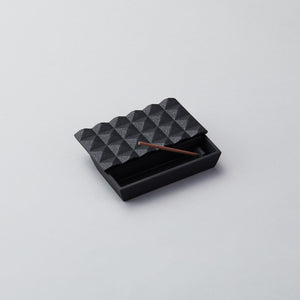 Cast Iron Incense Box with Lid 'Kiriko' - Chushin Kobo