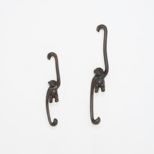 Cast Iron Japanese Monkey Hand S-Hook Brown - Takenaka Douki-Hooks-Takenaka Douki-santoku nyc