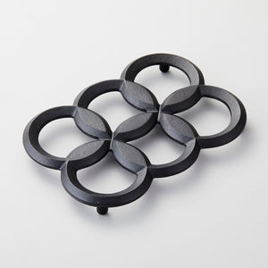 Cast Iron Trivet 'Seven Leaf' - Chushin Kobo-Trivet-Chushin Kobo-santoku nyc