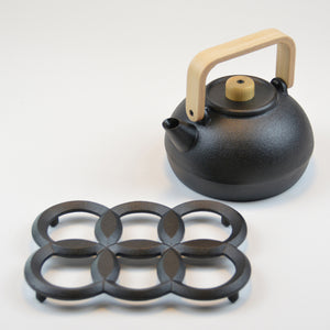 Cast Iron Trivet 'Seven Leaf' - Chushin Kobo-Trivet-Chushin Kobo-santoku nyc