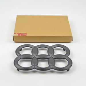 Cast Iron Trivet 'Seven Leaf' - Chushin Kobo-Trivet-Chushin Kobo-santoku nyc