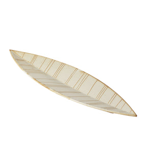 HAZARA Leaf Plate Long – White - ceramic japan-Plates-ceramic japan-santoku nyc