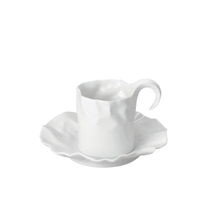 New Crinkle Cup & Saucer Set - ceramic japan-Coffee & Tea Cups-ceramic japan-santoku nyc