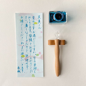 Cherry Blossom Wood Glass Pen - Kuretake-Stationery-Kuretake-SANTOKU NYC