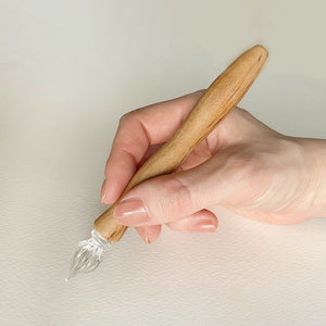Cherry Blossom Wood Glass Pen - Kuretake-Stationery-Kuretake-SANTOKU NYC