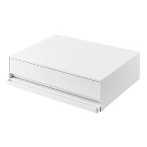 Countertop Drawer With Pull-Out Shelf, Steel - Yamazaki Home-Countertop Shelf-Yamazaki Home-White-santoku nyc
