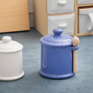 BEE HOUSE Sugar Canister with Wooden Spoon 13.5 oz - ZERO JAPAN-Kitchen-ZERO JAPAN-santoku nyc