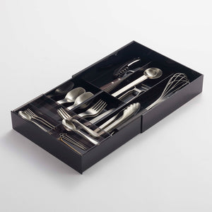 Cutlery Organizer: Three Styles - Yamazaki Home-Drawer Organizer-Yamazaki Home-Black-santoku nyc