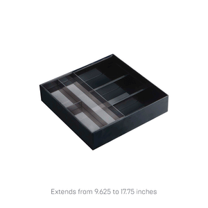 Cutlery Organizer: Three Styles - Yamazaki Home-Drawer Organizer-Yamazaki Home-Black-santoku nyc