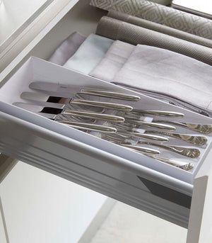 Cutlery Organizer: Three Styles - Yamazaki Home-Drawer Organizer-Yamazaki Home-Black-santoku nyc