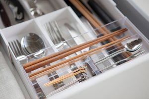 Cutlery Organizer: Three Styles - Yamazaki Home-Drawer Organizer-Yamazaki Home-Black-santoku nyc