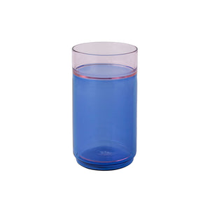 TWO TONE Heat-Resistant Double Wall Cup - amabro-Glassware-amabro-Blue x Pink-L-SANTOKU NYC
