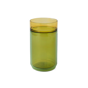 TWO TONE Heat-Resistant Double Wall Cup - amabro-Glassware-amabro-Green x Yellow-L-SANTOKU NYC