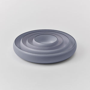 ovject Enamel Interior Large Serving Bowl -matte light blue-Bowls-ovject-santoku nyc