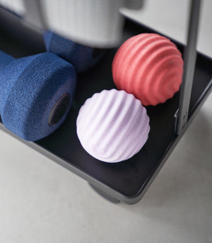 Fitness Equipment Storage Cart, Steel - Yamazaki Home-Sports Equipment-Yamazaki Home-Black-santoku nyc