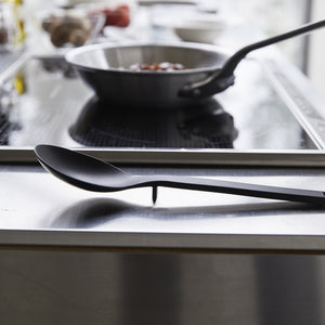 Silicone Floating Cooking Spoon - Yamazaki Home-Utensils-Yamazaki Home-Black-santoku nyc