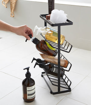 Four-Tier Shower Caddy 17" H, Steel - Yamazaki Home-Shower Caddy-Yamazaki Home-White-santoku nyc