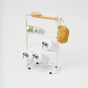 Four-Tier Shower Caddy 17" H, Steel - Yamazaki Home-Shower Caddy-Yamazaki Home-White-santoku nyc