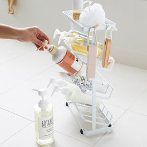 Four-Tier Shower Caddy 17" H, Steel - Yamazaki Home-Shower Caddy-Yamazaki Home-White-santoku nyc