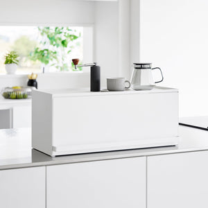 Front-Opening Kitchen Countertop Storage Rack, Steel - Yamazaki Home-Kitchen Organizer-Yamazaki Home-White-santoku nyc