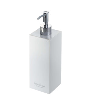 Square Shower Dispenser: Three Styles-Shower Dispenser-Yamazaki Home-Shampoo-White-santoku nyc