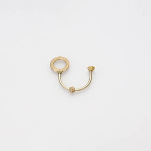 Brass Key Ring 'Shooting Star' Circle - FUTAGAMI-Key Ring-FUTAGAMI-santoku nyc