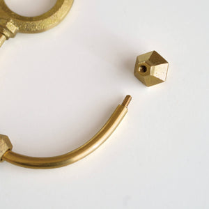 Brass Key Ring 'Shooting Star' Diamond - FUTAGAMI-Key Ring-FUTAGAMI-santoku nyc