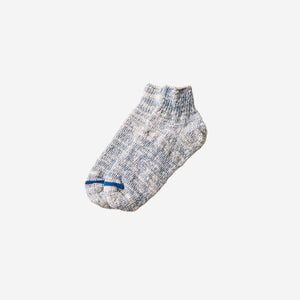 Unisex "Garabou" Organic Cotton Ankle Socks - yahae-Socks-yahae-Indigo-S-SANTOKU NYC