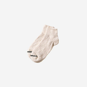 Unisex "Garabou" Organic Cotton Ankle Socks - yahae-Socks-yahae-Natural White-S-SANTOKU NYC