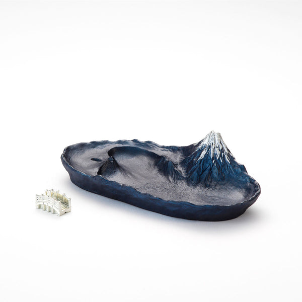 GINGADO Insence Holder with Mt. Fuji -Blue