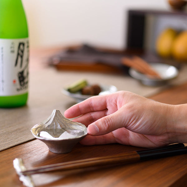 GINGADO Tin Sake Cup (30 ml ) - Upside-Down Mt. Fuji