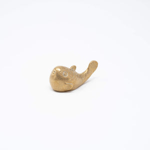 Brass Paperweight Pufferfish - GINGADO-Art & Collectibles-GINGADO-Gold-santoku nyc