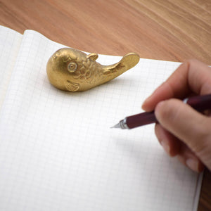 Brass Paperweight Pufferfish - GINGADO-Art & Collectibles-GINGADO-santoku nyc